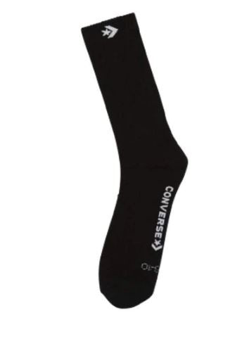 Converse Star Chevron Crew Socks Black