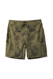 Brixton Temple Trunks Olive Surplus/Charcoal 32