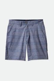 Brixton Choic Chino II X Short Navy Houndstooth 32