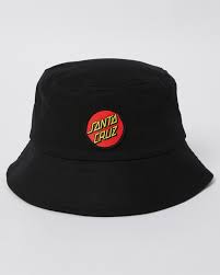 Santa Cruz Classic Dot Patch Bucket Hat Black