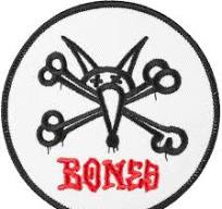 Powell Peralta MS Iron-on Patch Vato Rat White