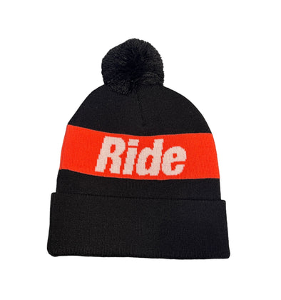 Ride Beanie Red/Black Stripe