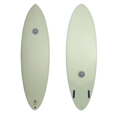 Elemnt Double Yoke 6’4 Surfboard olive / mint green