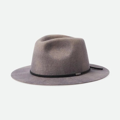 Brixton Wesley Fedora Grey Worn Wash