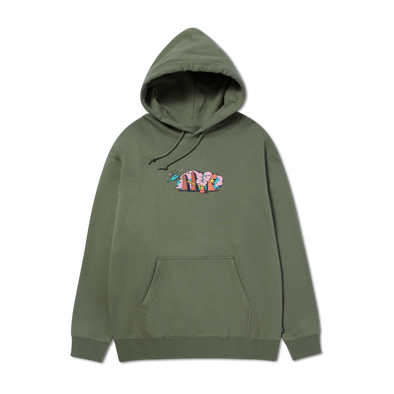 HUF Street Level P/O Hoodie Olive