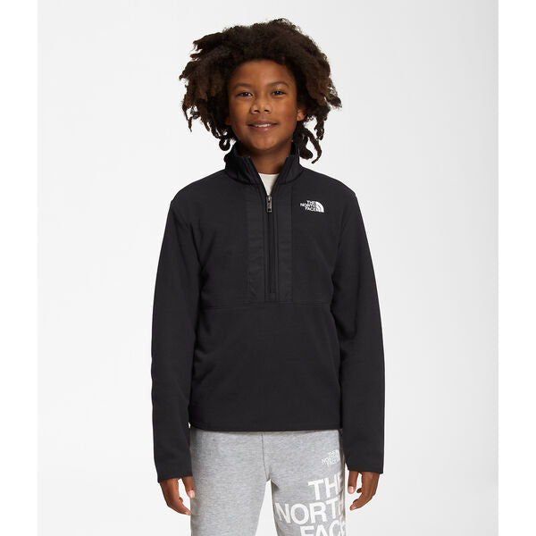 The North Face TEEN Glacier 1/2 Zip Fleece Black