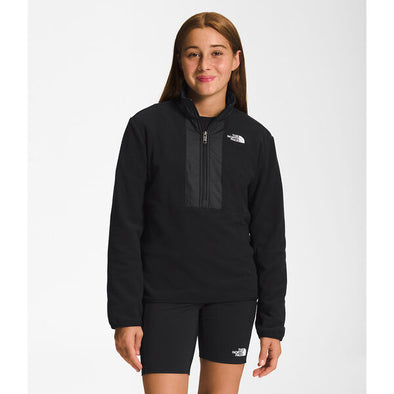 The North Face TEEN Glacier 1/2 Zip Fleece Black