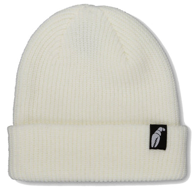 Crab Grab Claw Label Beanie White