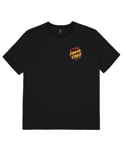 Santa Cruz Men's Salba Tiger Club Box Fit Tee Black