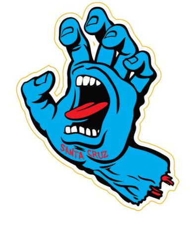 Santa Cruz Screaming Hand Sticker