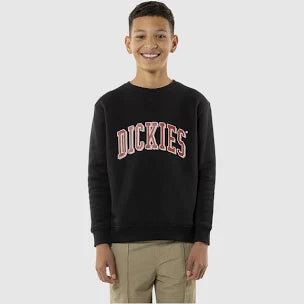 Dickies Longview Crew Neck Sweater Black/Red