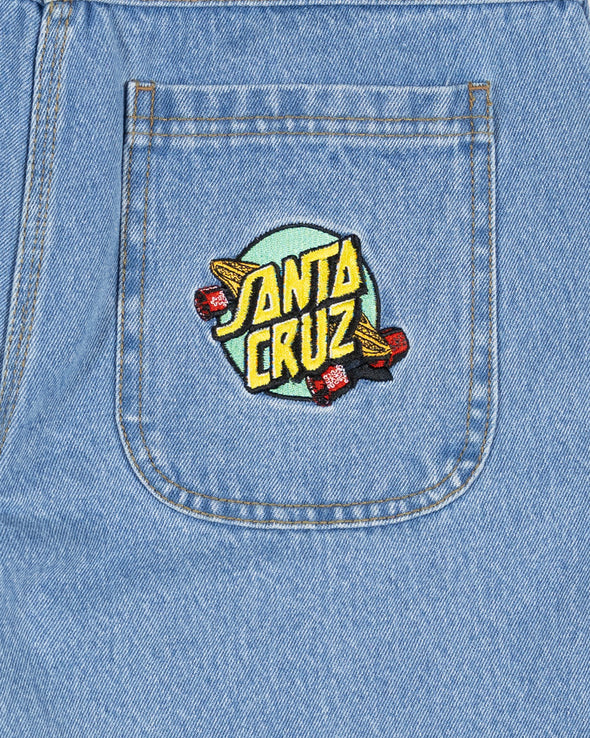 Santa Cruz Boys Summer 76 Jean Short Mid Blue