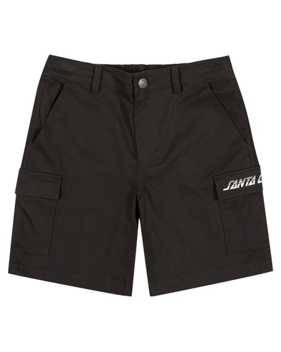 Santa Cruz Boys Single Split Cargo Short Onyx