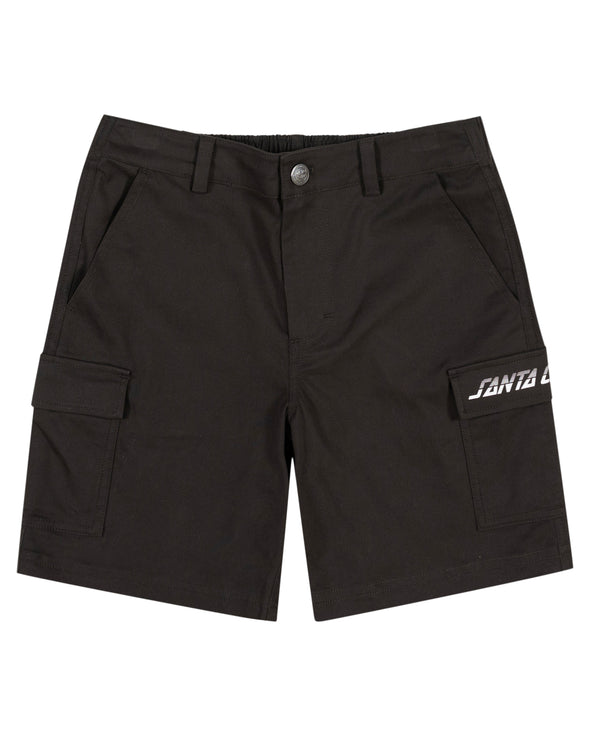 Santa Cruz Boys Single Split Cargo Short Onyx