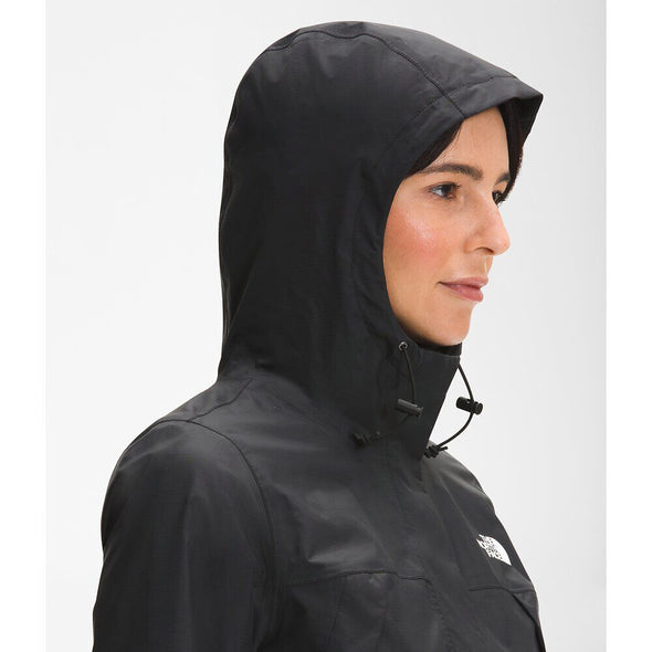 The North Face Womens Antora Water Resistant Jacket TNF Black