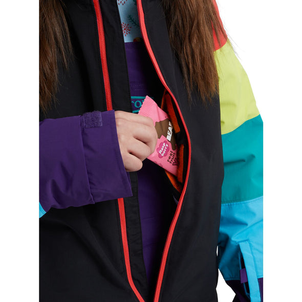 Burton Hart Snowboard Jacket True Black/Rainbow