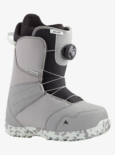 Burton Youth Zipline Boa Gray/Neo-Mint Snowboard Boots