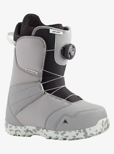Burton Youth Zipline Boa Gray/Neo-Mint Snowboard Boots 2024
