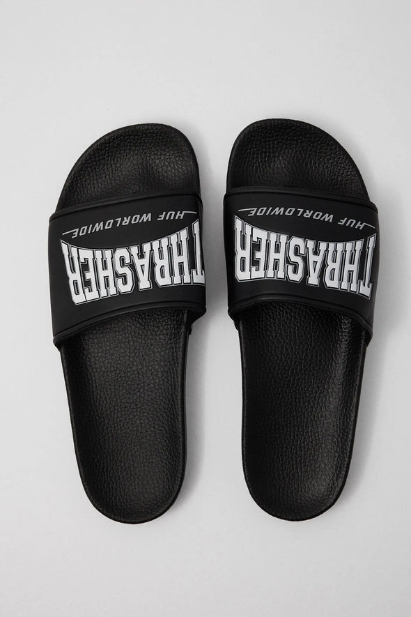 HUF X Thrasher Slide Black