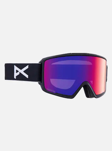 Anon M3 Black Perceive Sunny Red / Cloudy Burst Goggles + Bonus Lens + MFI Face Mask