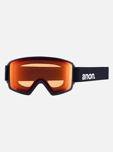 Anon M3 Black Perceive Sunny Red / Cloudy Burst Goggles + Bonus Lens + MFI Face Mask