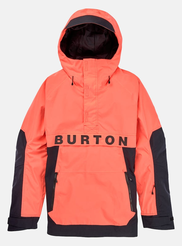 Men's Burton Frostner 2L Anorak Jacket Tetra Orange / True Black