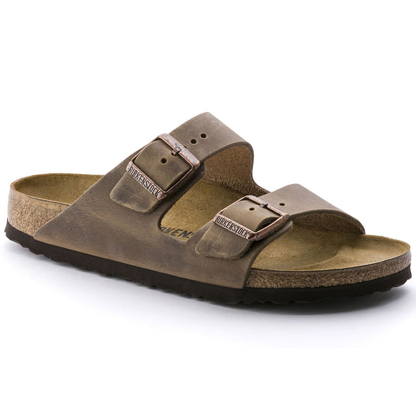 Birkenstock Arizona Tabacco Brown Oiled Leather Sandals