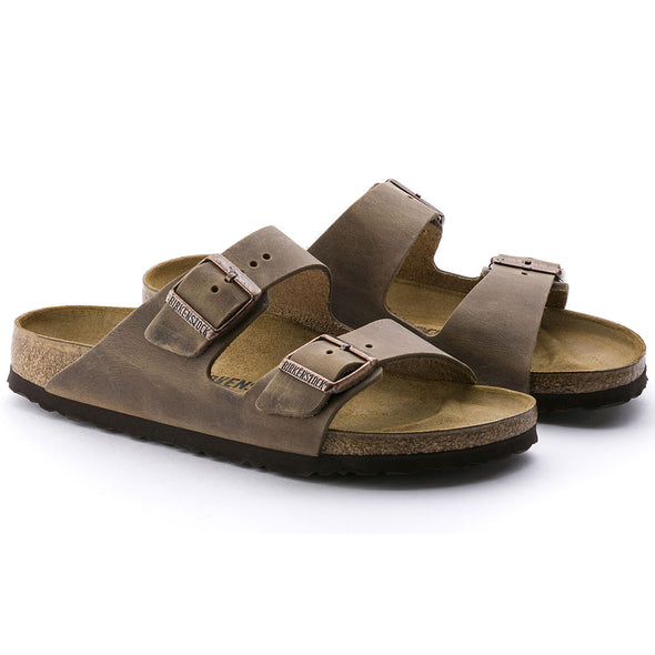 Birkenstock Arizona Tabacco Brown Oiled Leather Sandals