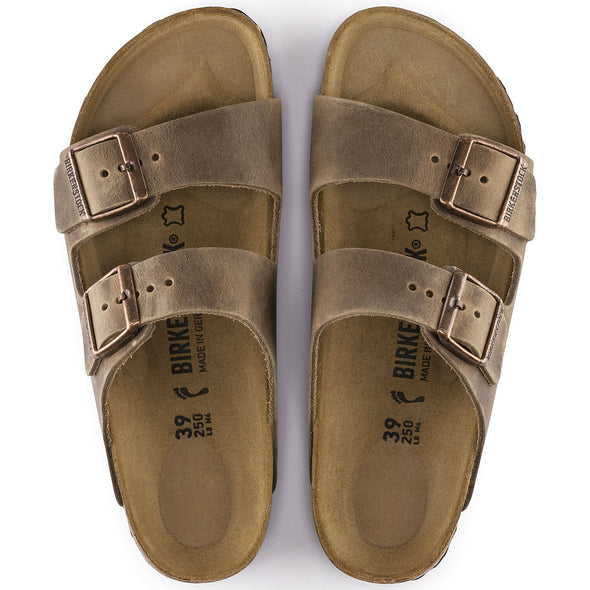 Birkenstock Arizona Tabacco Brown Oiled Leather Sandals