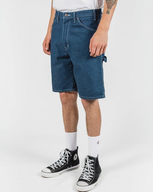 Dickies Carpenter Denim Shorts Stone Washed Indigo