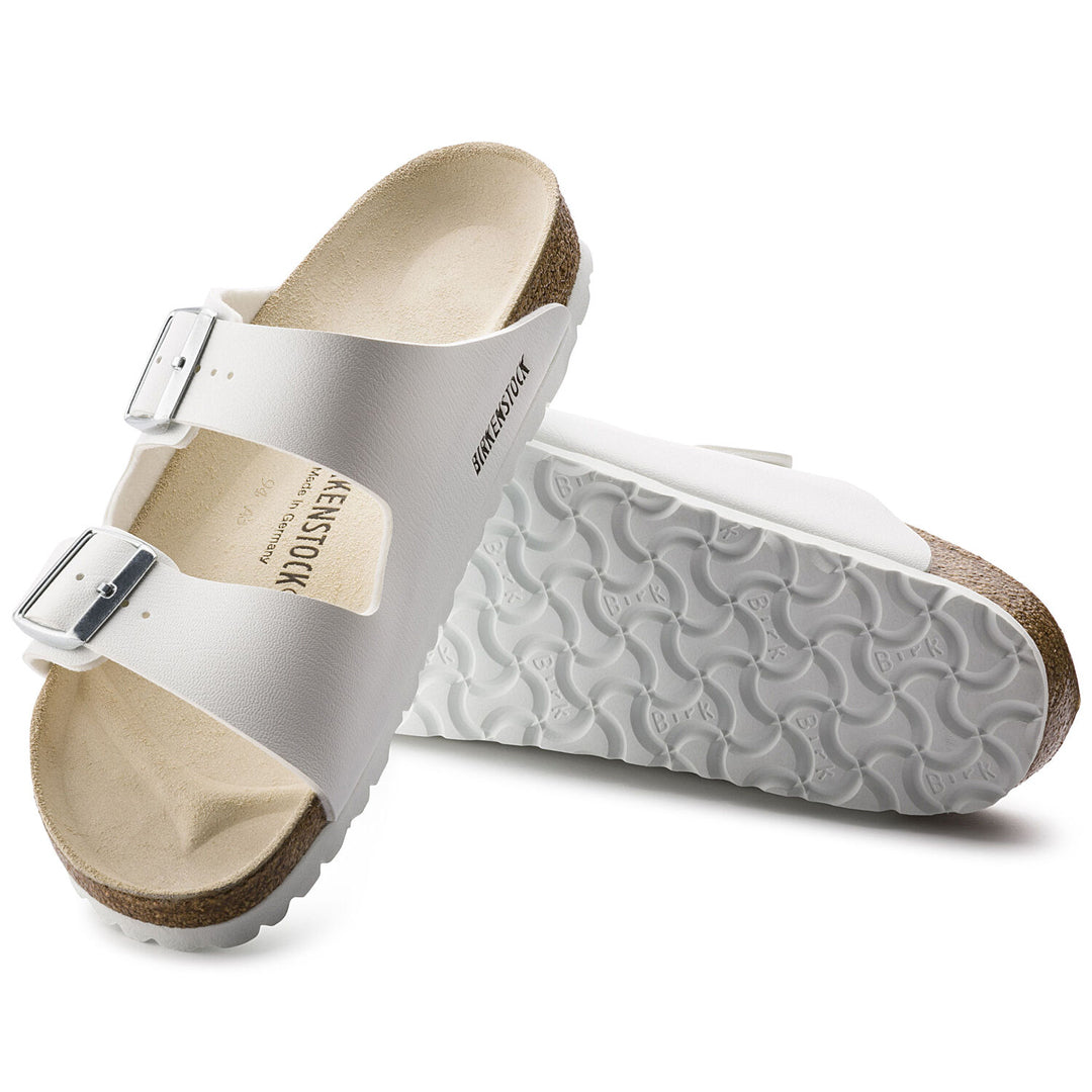 Birkenstock Arizona White Birko-Flor Sandals - Main Image