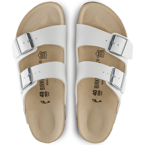 Birkenstock Arizona White Birko-Flor Sandals