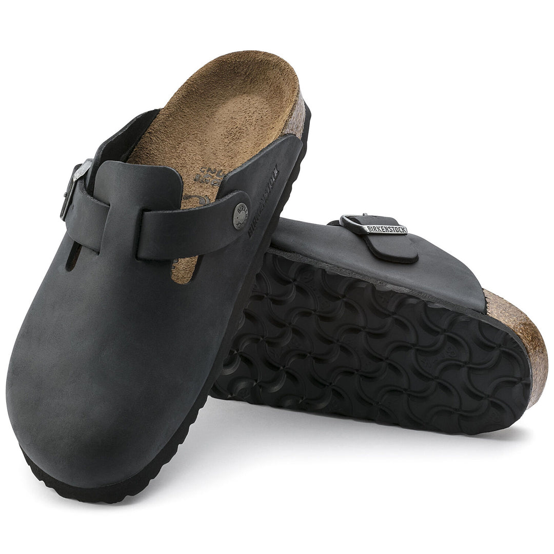 Birkenstock black on sale leather shoes
