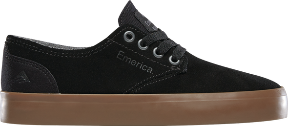 Emerica Romero Laced Youth Skate Shoes Black / Gum
