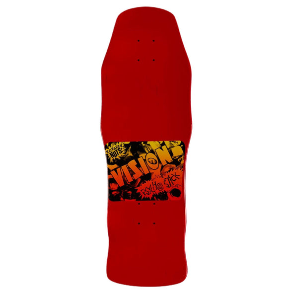 Vision Psycho Stick Re-Issue Red Skateboard Deck 10''