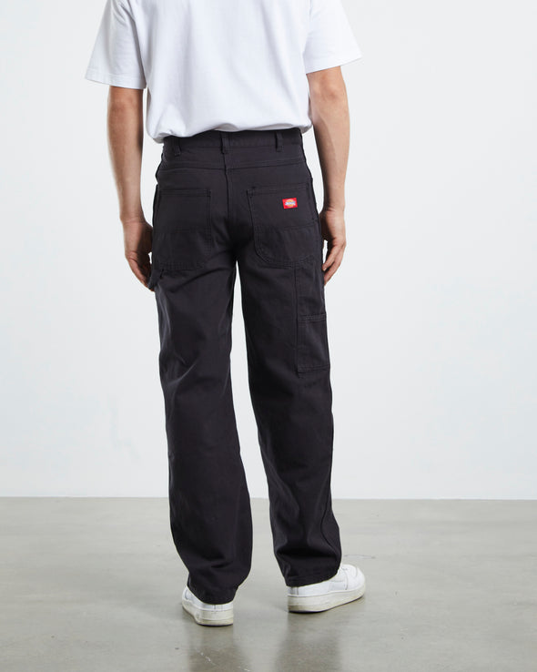 Dickies Relaxed Fit Duck Carpenter Jeans Rinsed Black