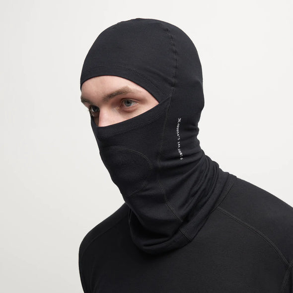 Le Bent Balaclava Tech Midweight 260 Black w Mesh