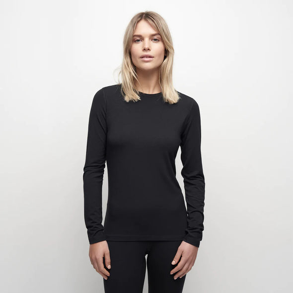 Le Bent Women's Core Lightweight Crew Black
