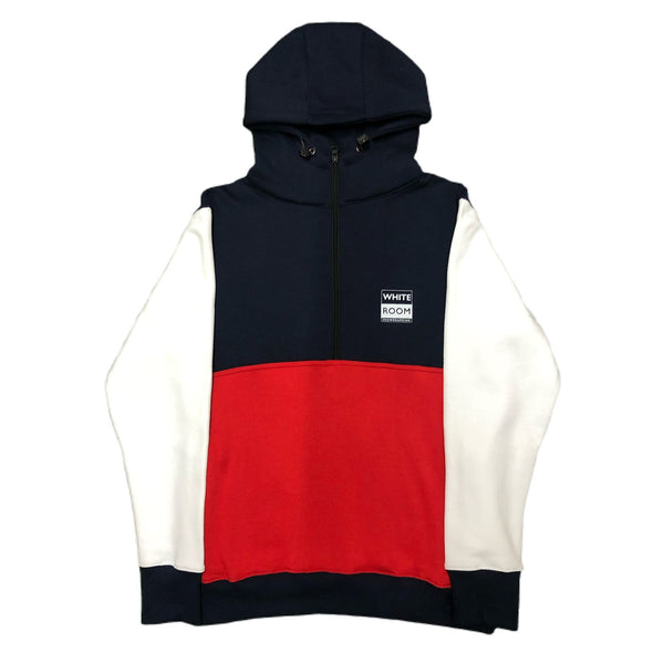 Whiteroom Anorak Hood Navy Colourblock