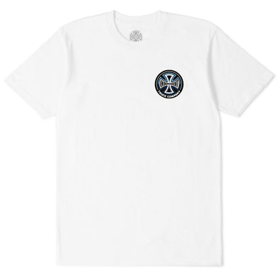 Independent Split Cross Youth Tee White