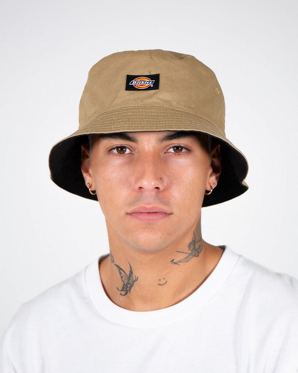 Dickies H.S. Stamford Reversible Bucket Hat Black/Khaki