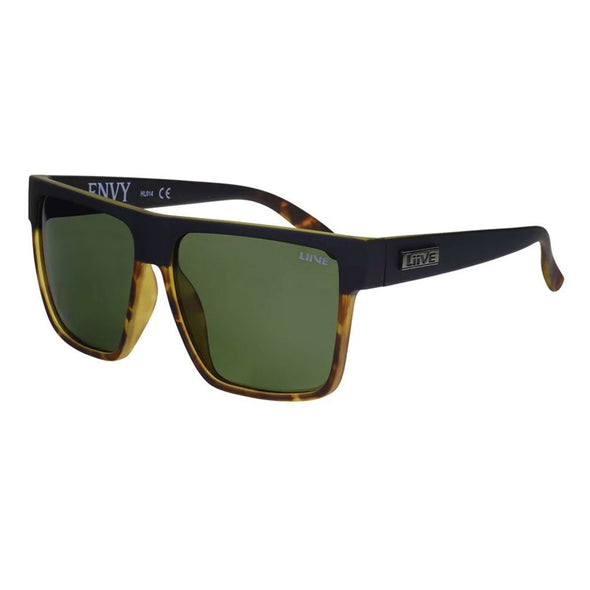 Liive Envy Polar Matt Black Tort Sunglasses