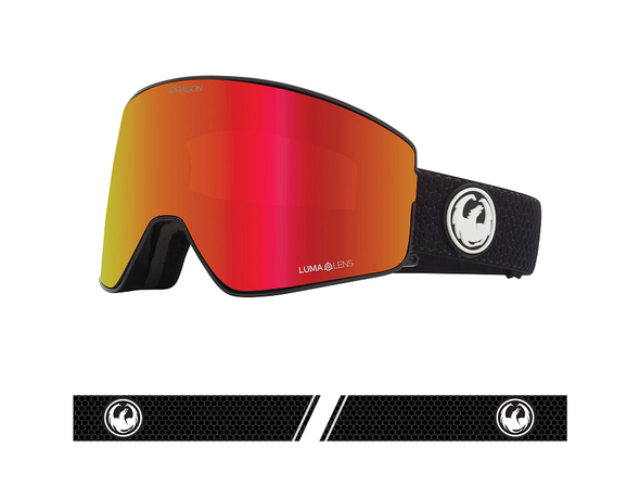 Dragon PXV2 Split Red Goggles