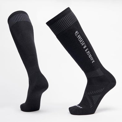 Le Bent Core ULTRA LIGHT Black Snowboard Sock
