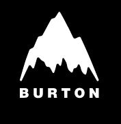 Burton Classic Mountain Black Logo Sticker
