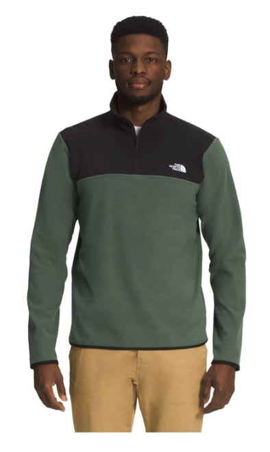 The North Face TKA Glacier Fleece 1/4 Zip Mens Fleece Thyme/Black