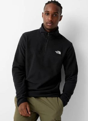 The North Face TKA Glacier Fleece 1/4 Zip Mens Fleece Black