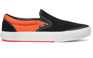 Vans Slip On SKATE Black Neon Orange Shoe