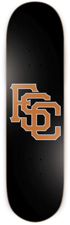 FSC Club Logo Black Skateboard Deck 8.0
