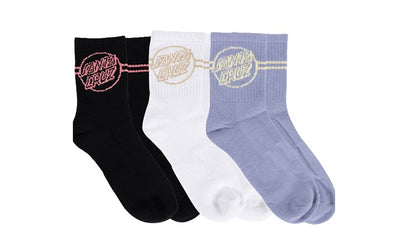 Santa Cruz Womens Opus Dot Multi 3 Pack Socks